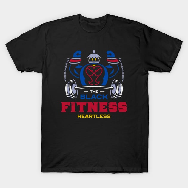 Large Body Heartless Gym Color T-Shirt by logozaste